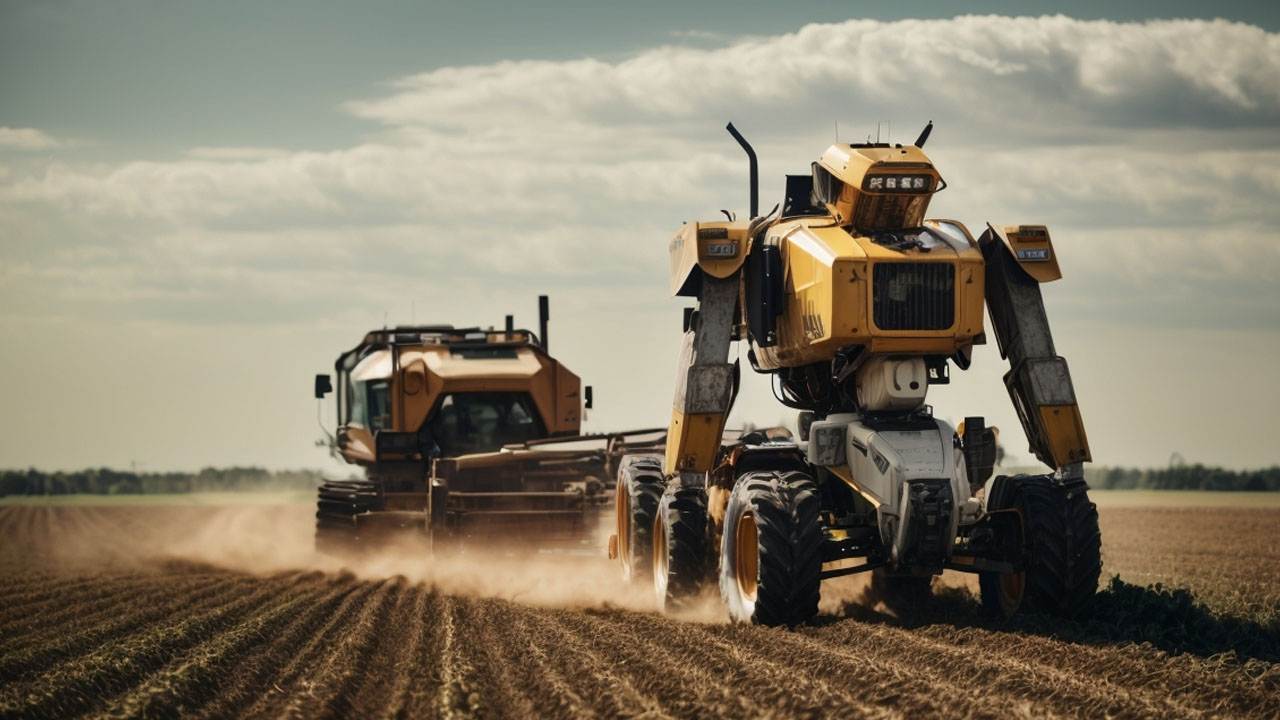 רובוטים קוצרים שדה חקלאי